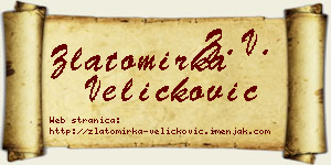 Zlatomirka Veličković vizit kartica